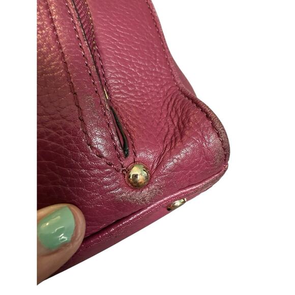 Kate Spade New York Baxter Street Fernrose Leather Shoulder bag Tote Bag Plum Lg - Picture 11 of 16